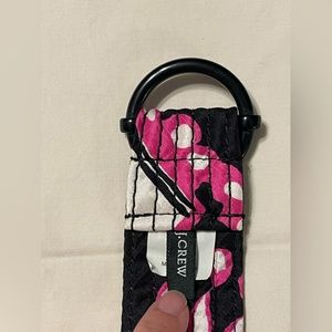 J.Crew necktie belt with black plastic buckle.